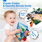 Hahaland Baby Toys 0-6 Months - Crinkle Books For Babies 2Pcs, Tails Sensory Book 6-12 Months - Soft, Tummy Time, Montessori Toys 0-12 Month - Newborn Twin Boys Gifts Infant Easter Basket Stuffers