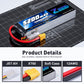Zeee 3S Lipo Battery 5200mAh 120C 11.1V RC Soft Pack Battery with XT60 Connector for RC Car Truck Airplane Helicopter Plane Quad