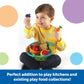 Learning Resources New Sprouts Healthy Foods Basket - 37 Pieces Pretend Food for Toddlers, Multi-color, Model LER9743, Ages 18+ Months
