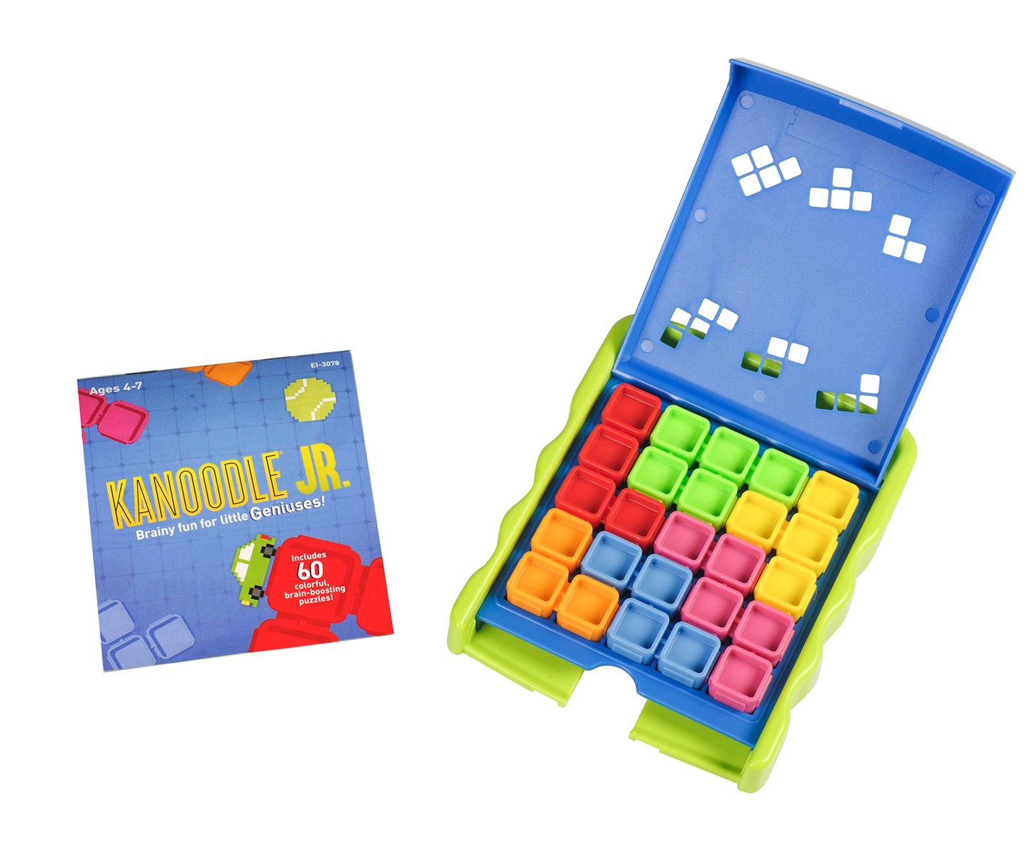Educational Insights Kanoodle Jr. Brain Boosting Puzzle Game, Brain Teaser Game For Kids, 2-D & 3-D Puzzles, Gift For Kids Ages