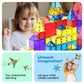 PicassoTiles 100 Piece Magnetic Playboards Tiles Set Magnet Toys for Toddlers STEM Building Blocks Sensory Creative Kids Manipul