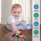 Tooty Toy Music Train Toy With Led Light Up For Kids - Colorful Moving Transparent Gears For Toddlers -Tummy Time Crawling Baby Toys -Ideal Gift For Boys Girls