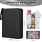 LIMSTDIC Card Binder for Pokemon Card  9 Pocket 40 Double-Sided Pages for 720 Card Pocket enhanced Zip PU Card Binder for Pokemon  Collectible For TCG MTG Baseball Football Trading Card Game(Black)