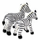 Ice King Bear Mom And Baby Stuffed Animals Set Zoo Wild Animals (Zebra)