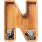 Sulevalt 12 Extra Large Wooden Letter Piggy Banks - Piggy Banks for Boys Girls Kids  Alphabet Money Banks with Initial N - Coin Banknote Bank Birthday/Christmas for Kids