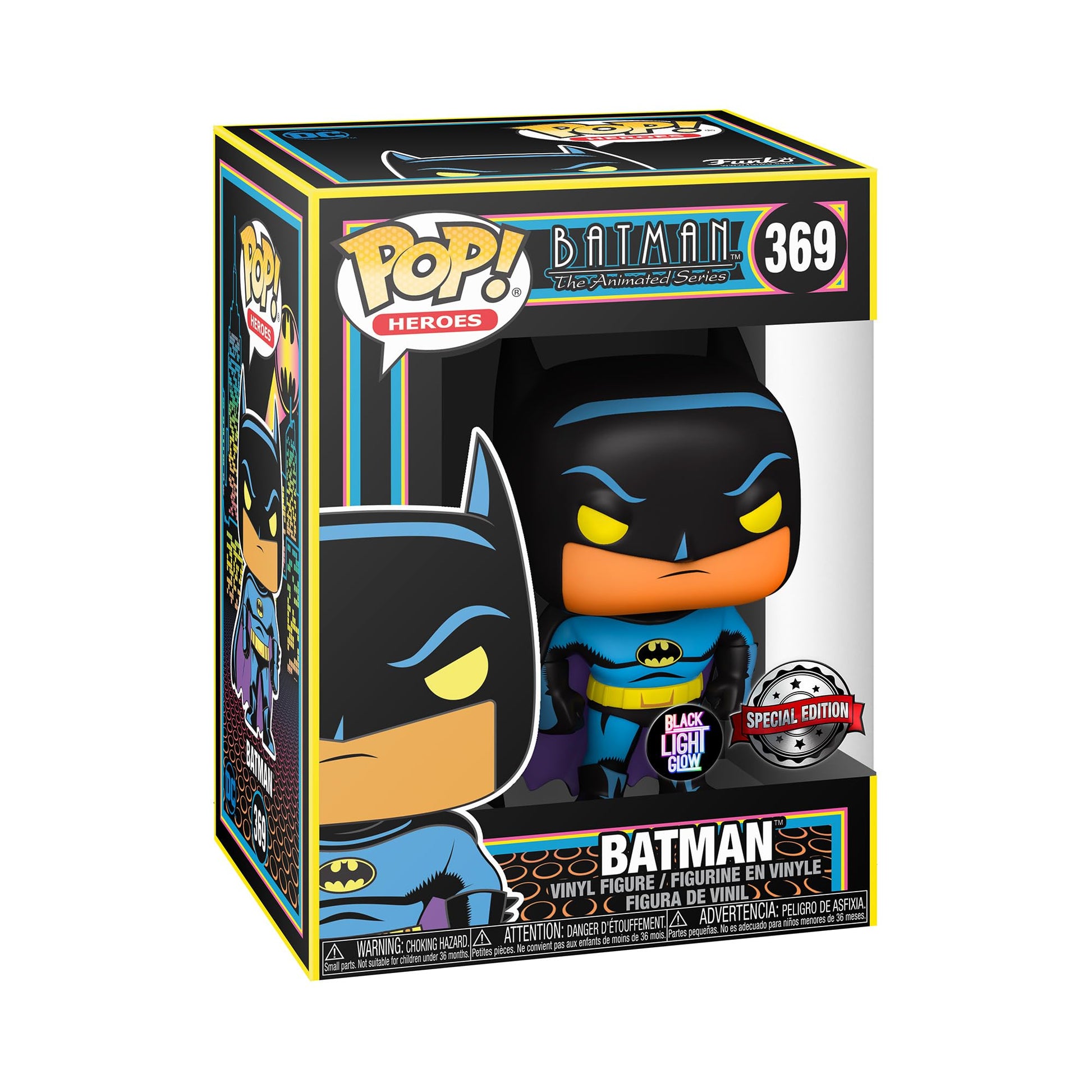 Funko Pop! Heroes: DC - Batman - (Black Light) - DC Comics- Collectible Vinyl Figure - Gift Idea - Official Products - Toys for Kids and mature-themeds - Comic Books Fans