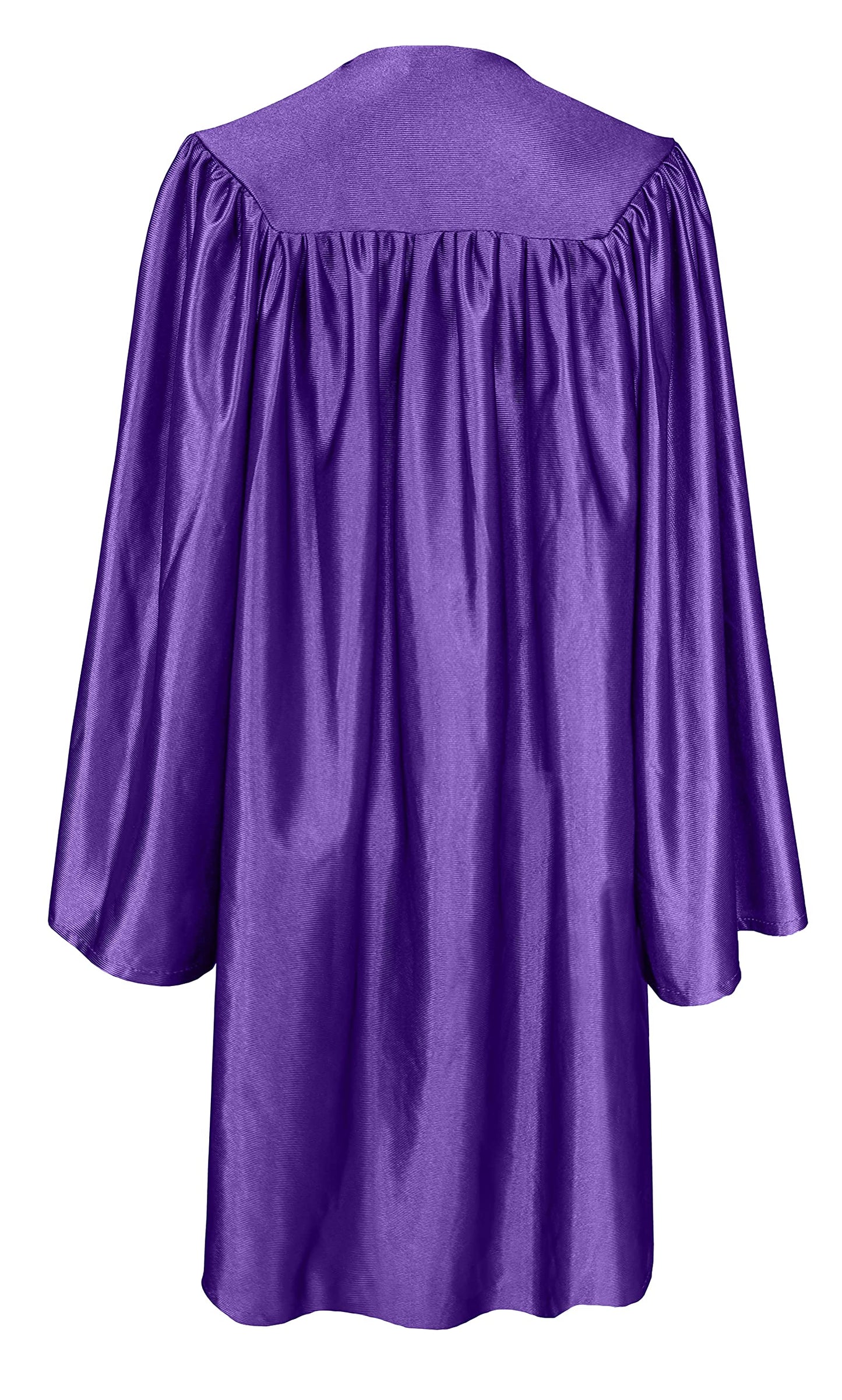 Gradplaza Shiny Choir Robe Kindergarten Preschool Graduation Gown Shiny Graduation Gown For Kids Purple Size 27