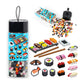 Pix Brix Pixel Art Kit Puzzle Bricks - Food Series, Sushi Set - Patented Building Brick Set to Recreate Your Favorite Food, Incl