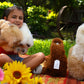 AlpacaNext Llama Stuffed Animal - 9 inch. Cute  Soft and Cuddly Alpaca Plush Toy Handcrafted on Real Alpaka Natural Fur (9 inches  Brown)