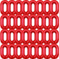 Foil Chain Balloons Jumbo Chain Balloons For 80S 90S Party Decorations Giant Balloon Chain Balloons Gold (Red, 16 Inch)