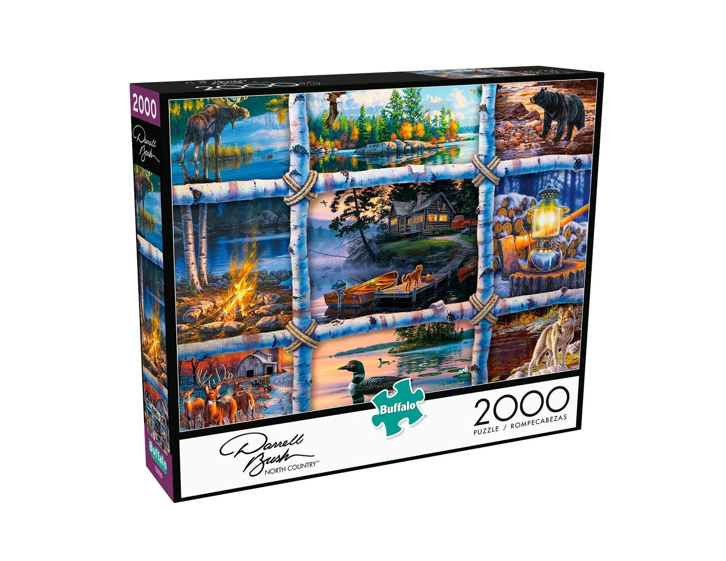 Buffalo Games - Darrell Bush - Darrell Bush - North Country - 2000 Piece Jigsaw Puzzle For Adults Challenging Puzzle Perfect For Game Nights - Finished Size Is 38.50 X 26.50