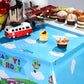 Tegeme 3 Pack Transportation Birthday Party Supplies Transportation Table Covers Cars Tablecloth Vehicle Transportation Birthday