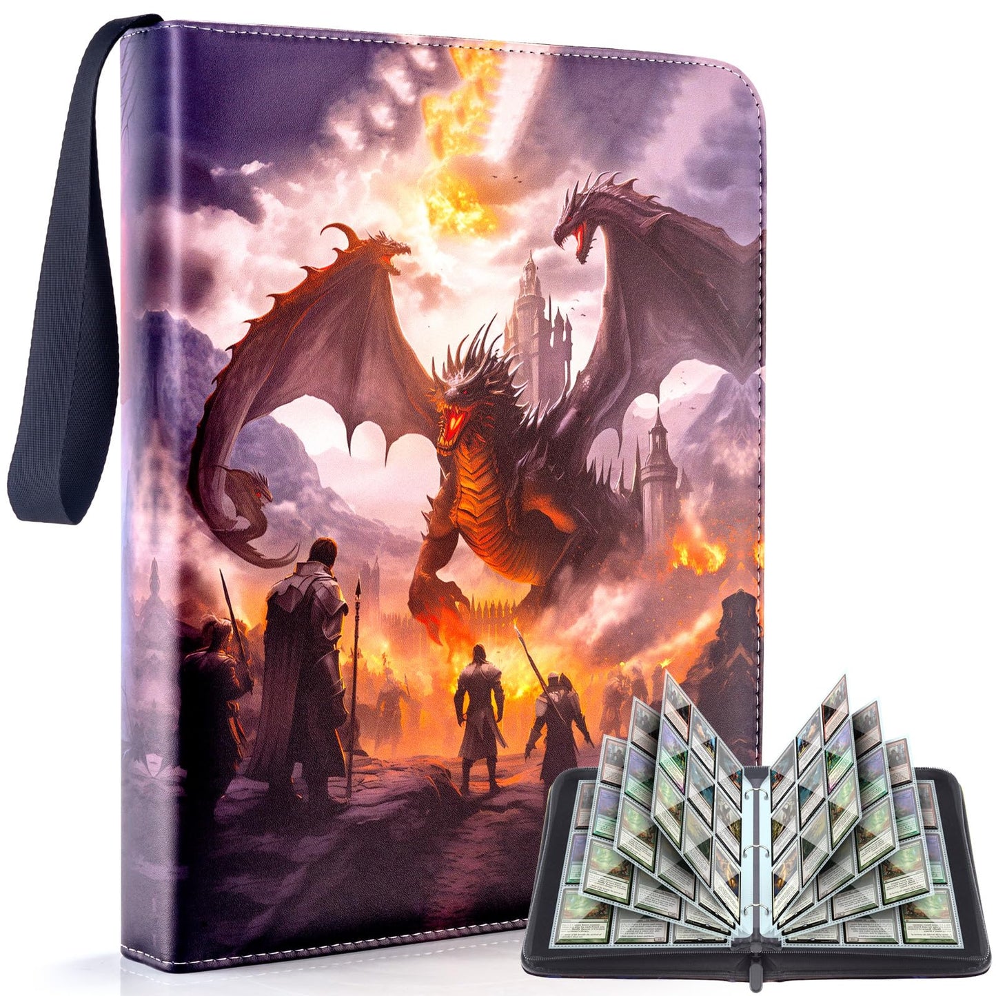MewVeer Trading Card Binder for MTG/YGO/PTCG Cards  Holds 900 Cards  Game Collection Card Album  Trading Card Holder with Sleeves  Gifts for Boys/Girls