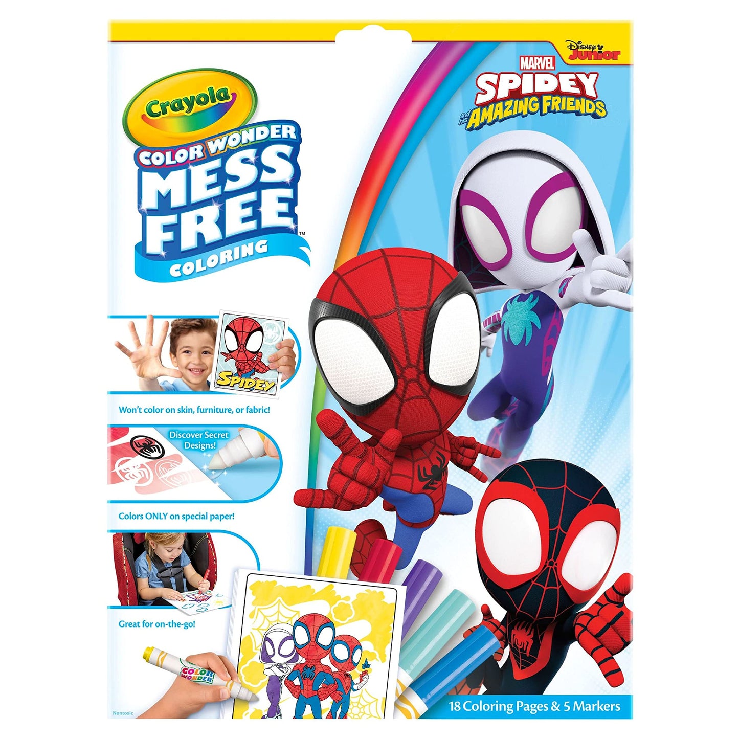 Crayola Color Wonder, Spiderman Coloring Pages & Mess Free Markers, Gift