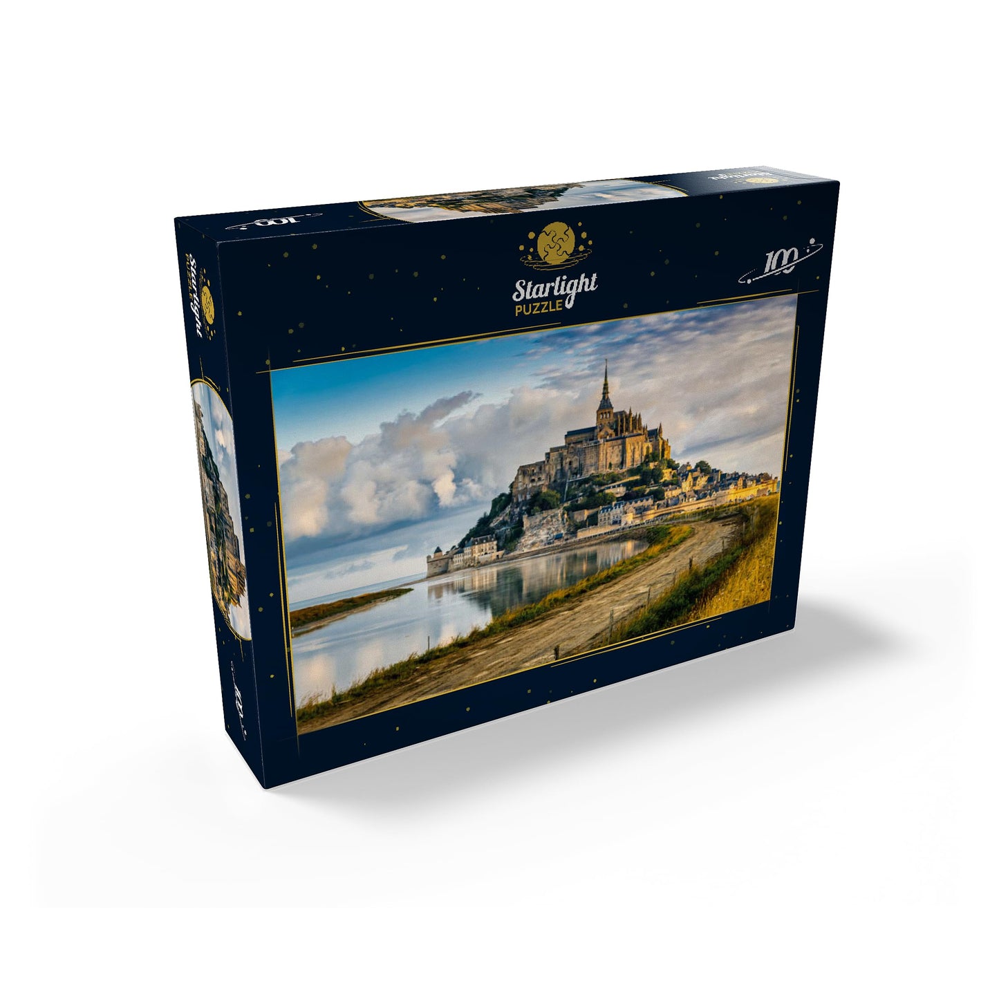 Mypuzzle Morning View Of Mont Saint-Michel France - Premium 100 Piece Jigsaw Puzzle For Adults