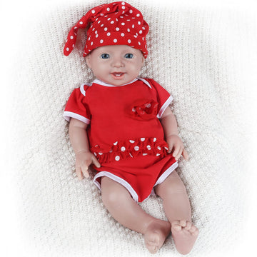 Ivita 20 Inch Full Silicone Baby Dolls,Not Vinyl Dolls,Real Full Body Silicone Baby Dolls Reborn Newborn Baby Dolls - Girl