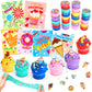 Barydat 200 Pcs Mini Resin Animals Figures Small Variety Animals to Hide Tiny Duck Axolotl Dinosaur Turtle Mushroom Figures for
