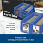 Bcw Collectible Card Bin - Holds Up To 1600 Cards - 2 Pack Blue | Large Card Storage Box For Loose Trading Cards | Pokemon, Mtg,