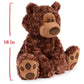 GUND Philbin Classic Teddy Bear, 18” Premium Stuffed Animal, Chocolate Brown, Model 6072090, For Ages 1 and Up