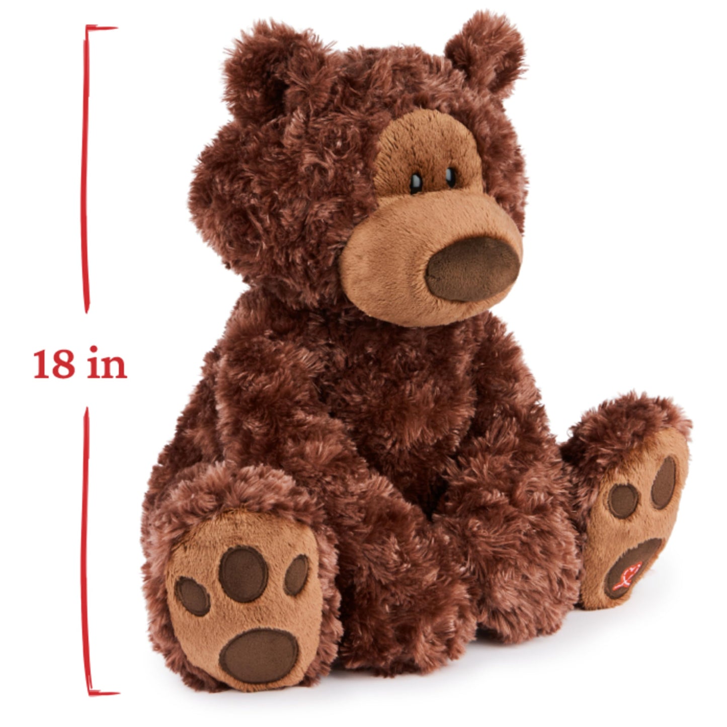 GUND Philbin Classic Teddy Bear, 18” Premium Stuffed Animal, Chocolate Brown, Model 6072090, For Ages 1 and Up