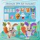 JRD&BS WINL Poke A Dot Art Kit - Magical Animals Theme No-Mess DIY Craft for Kids Mess-Free Fun for Kids, DIY Wood Craft Kits, C