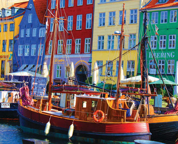 Springbok'S 1000 Piece Jigsaw Puzzle Copenhagen Waterfront - Made In Usa