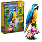 Lego Creator 3 In 1 Exotic Parrot Building Toy Set, Transforms To 3 Different Animal Figures - From Colorful Parrot, To Swimming Fish, To Cute Frog, Creative Toys For Kids Ages 7 And Up, 31136