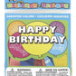 Happy Birthday' Latex Balloons, 15 Count - Vibrant Blue & Orange Premium Balloons, Ideal For Celebrations & Party Decorations