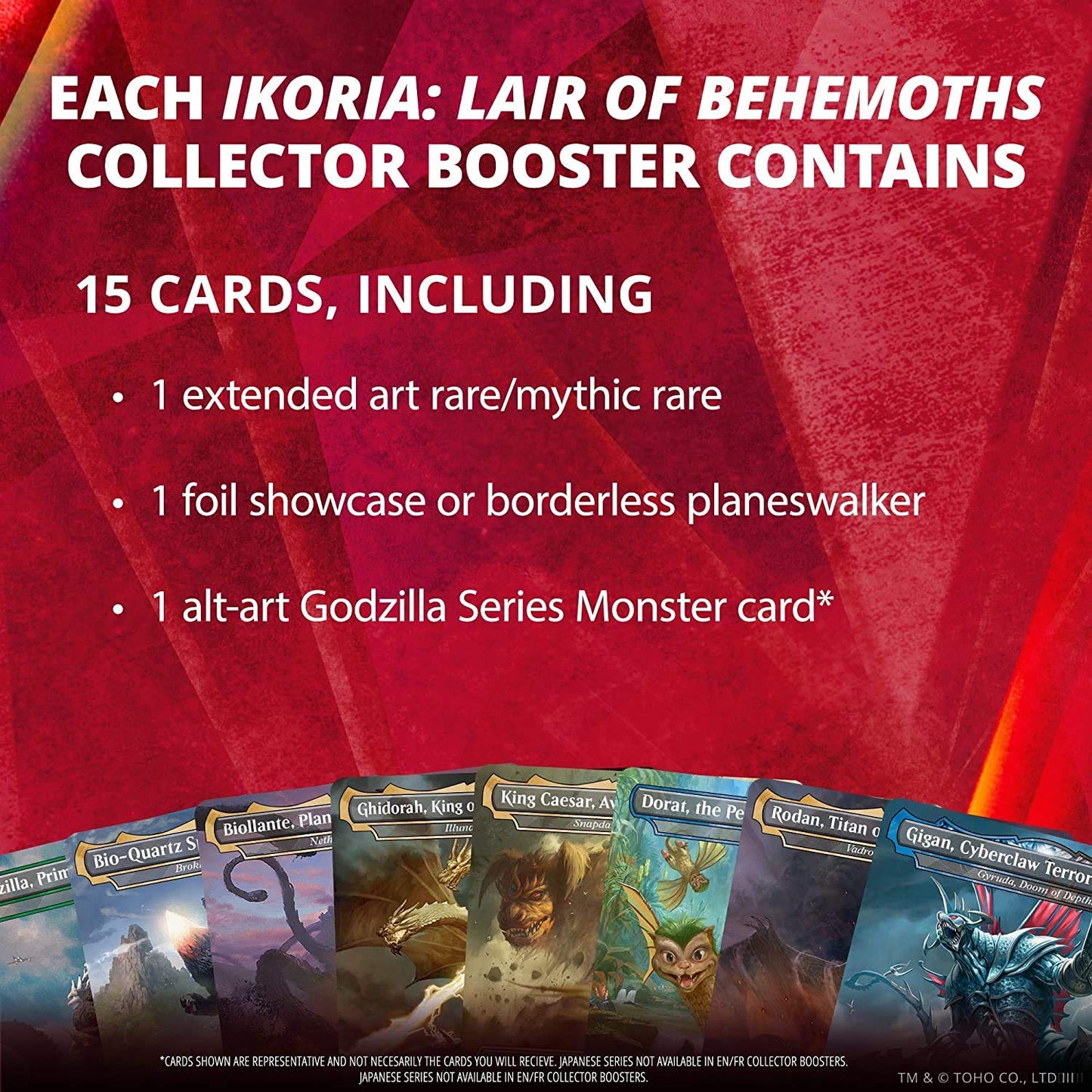 Magic: The Gathering Ikoria Collector Booster Box - Special Collector Cards, Foil, Model C74230000, White with Black and Green Accents