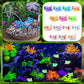 Sonwyoung Mini Axolotl Figures - 49 Pcs, 14 Colors, Glow in the Dark Resin Charms for DIY Garden Dollhouse Decoration