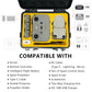 Judunmsk Waterproof Hard Case for DJI Mini 2 SE/4K - Compact, Portable, Black+Yellow, Durable ABS