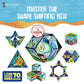 Shashibo Spongebob Shape Shifting Box - Magnetic Puzzle Cube, 36 Rare Earth Magnets, Krusty Krab Color, Transforms Into 70+ Shapes