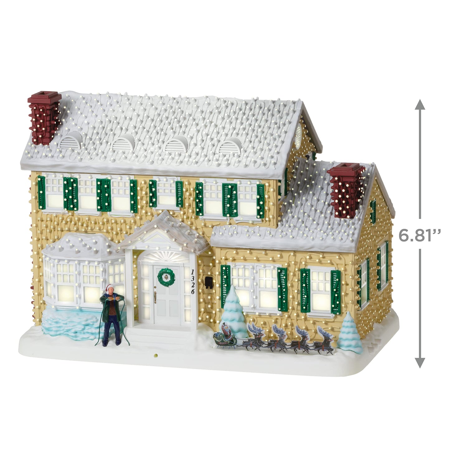 Hallmark Keepsake National Lampoon's Christmas Vacation Musical Tabletop Decoration, One Size, Clark's Crazy Christmas, Model 0001QFM3352