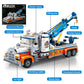 Cdymkf Tow Truck Building Block Set,Road Rescue Vehicle With Crane Toy Model Building Kit,City Crane Construction Vehicles Build
