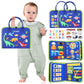 Urmywo Toddler Busy Board - Busy Book Montessori Toys For 1 2 3 4 Year Old - Preschool Learning Activities With Alphabet Number Animal, Educational Travel Toys Easter Basket Stuffers, Gifts For Kids