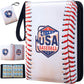 Trugq Baseball Card Binder,9 Pocket Sports Card Binder With 50 Removable Sleeves Can Hold 900 Cards,3-Ring Zipper Baseball Card