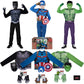 Marvel Avengers Child Halloween Costume Dress-Up Box - Three Sets Of Medium-Size Tops, Gloves, Plastic Masks