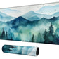 Watercolor Forest For Mtg & Tcg Playmat,Bfdhgqzc 24'' X 14'' Game Mat For Mtg/Rpg/Ccg Trading Card Game Playmats Table Mat Perfe