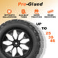 RC Station 12mm Hex RC Wheels and Tires 1/10 Scale 2.8 RC Truck Tires and Wheels for Traxxas Rustler Stampede Hoss E-Revo 2wd 4x