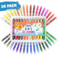 DOODLE HOG Washable Crayons 36 Colors, Kids and Toddler Crayons, Watercolor, Non Toxic, 3 in 1, for Kids Ages 4-8