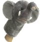 Aurora® Interactive Hand Puppet Elephant Stuffed Animal - Storytelling Adventures - Playful Learning - Gray 10 Inches