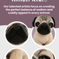 Living Nature Pug Puppy Stuffed Animal | Fluffy Dog Animal | Soft Toy For Kids | 6 Inches