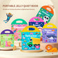 Mikneke Portable Jelly Sticker Quiet Book For Toddlers, Montessori Busy Book, Preschool Learning Activities Travel Toys (Space)