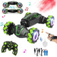 LOOZIX Upgraded Hand Gesture Sensing RC Stunt Car with Lights Music, Spray Fog Gesture RC Car Remote Controll Transformed Car 36