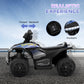 Qaba Kids Atv Quad, 6V Electric Four Wheeler With 1.6Mph Max Speed, Rechargeable Battery, Battery Powered Ride On Toy With Light