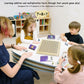 Cltoyvers 2 in 1 Wooden Math Board Game for Kids - Multiplication & Addition, Double Sided, Ages 4-9