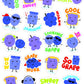 GRAPE STICKERS SCENTED