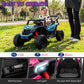 Run Fast 12v Ride on Car with Parent Remote Control Electric Ride on Toys Car for Kids 3-5 2WD 25W Motors 4 Spring Suspension Safety Belt Horn Music and LED Lights(Blue  12V)