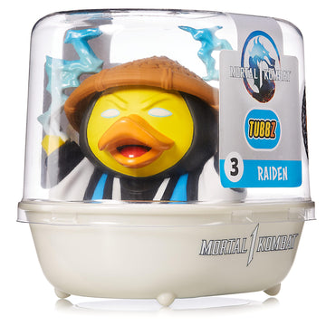 Tubbz First Edition Raiden Collectible Vinyl Rubber Duck Figure - Official Mortal Kombat Merchandise - Fighting Action Tv, Movie