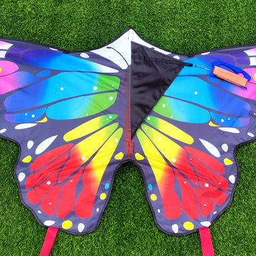 Kaiciuss Butterfly Kite For Kids & Adults Easy To Fly, 55' X 28' Large Single Line Kite For The Beach, Easy Flying Kite Comes With 300 Ft String Kite Handle